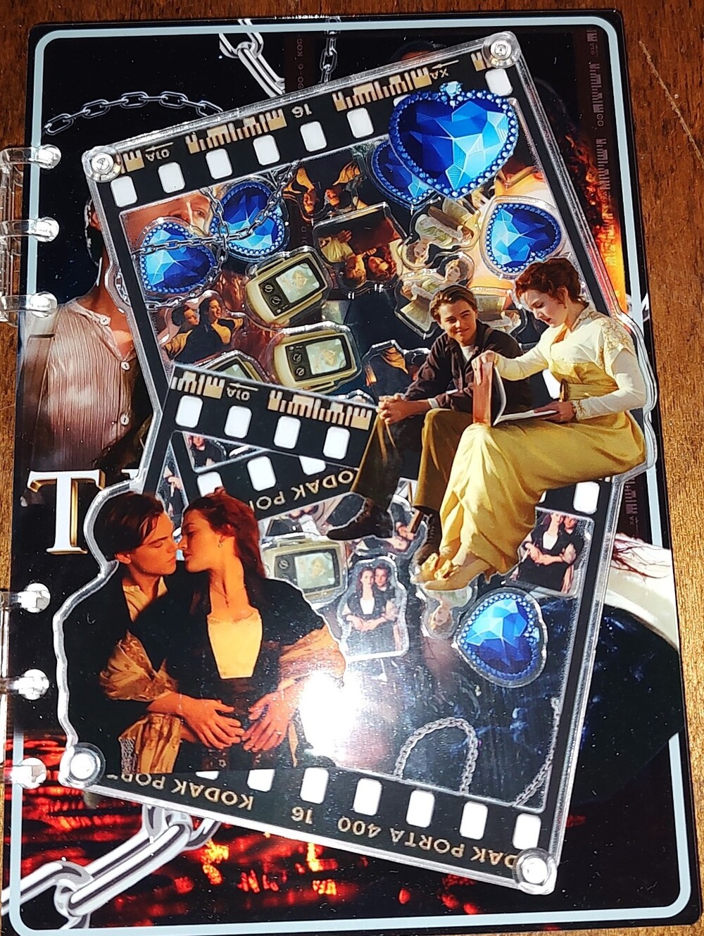 New! A5 Titanic Acrylic Shaker Notebook With Paper